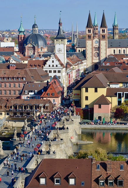 Würzburg Innenstadt und alte Mainbrücke